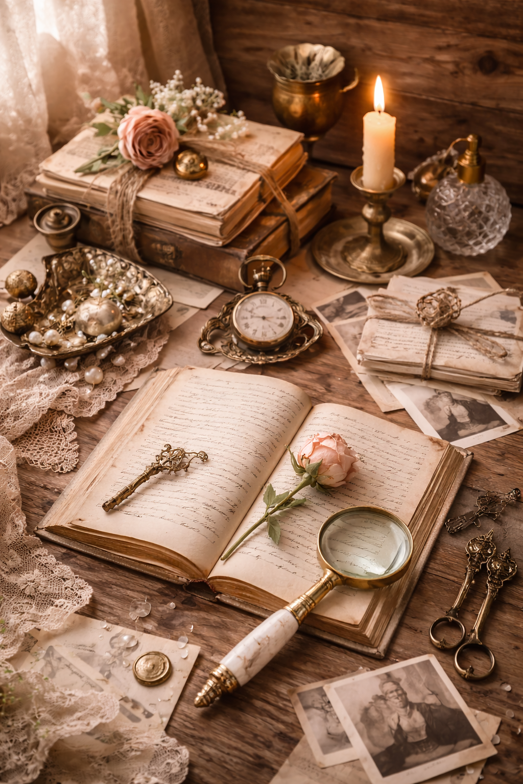 Vintage historical objects and keepsakes